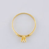 Anillo Solitario 1.45 g / T7 Oro Amarillo 18K