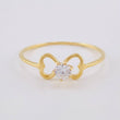 Anillo Moño Chispa 1.05 g / T8 1/4 Oro Amarillo 18K