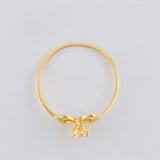 Anillo Moño Chispa 1.05 g / T8 1/4 Oro Amarillo 18K