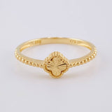Anillo Trebol Burbujas 1.45 g / T5 3/4 Oro Amarillo 18K