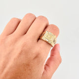 Anillo Tribal Estrellado 6.75 g / T11 Oro Amarillo 18K
