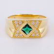 Anillo Zirconia 5.9 g / T10 1/2 Oro Amarillo 18K