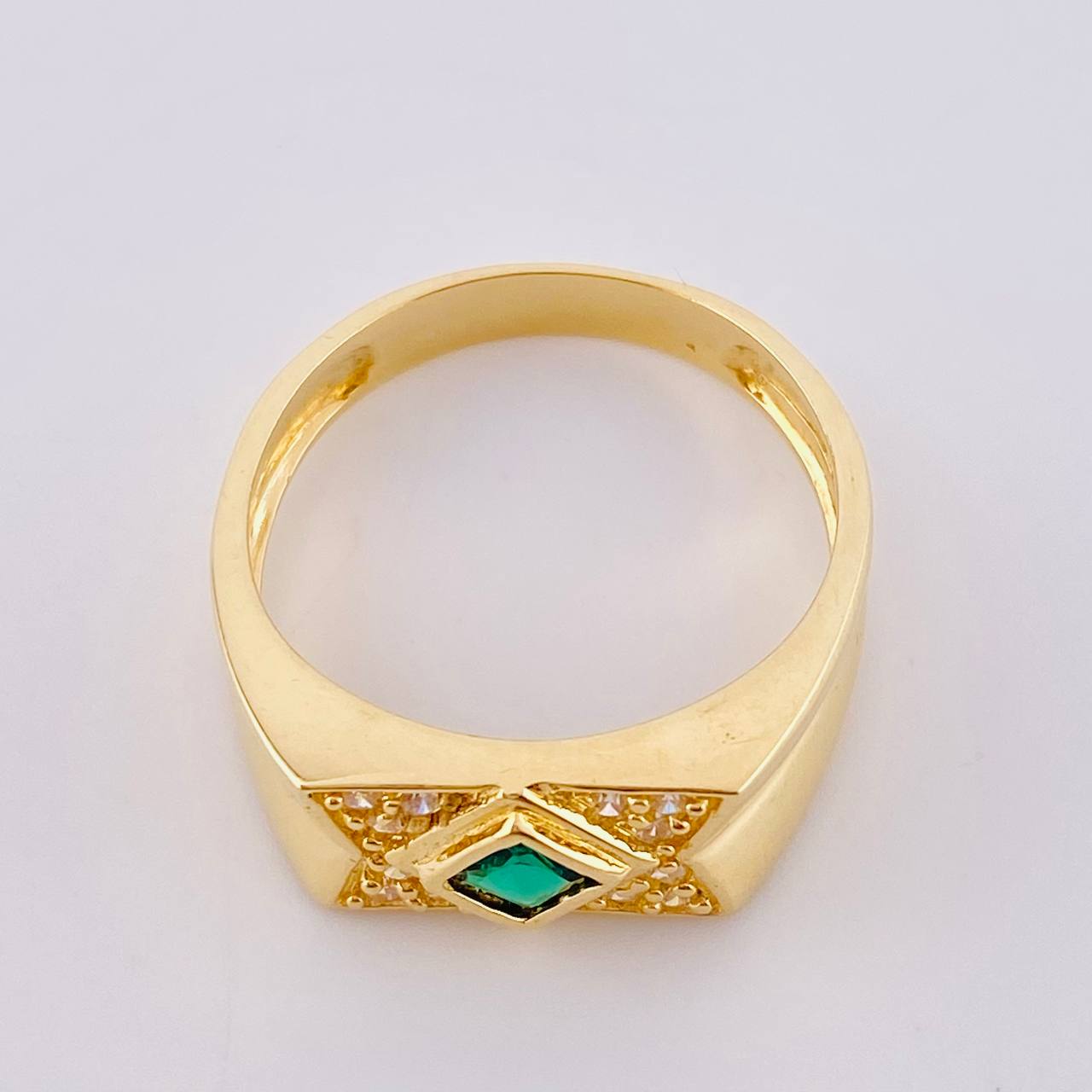 Anillo Zirconia 5.9 g / T10 1/2 Oro Amarillo 18K