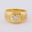 Anillo Sello Basteado 8.4 g / T10 3/4 Oro Amarillo 18K