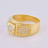 Anillo Sello Basteado 8.4 g / T10 3/4 Oro Amarillo 18K