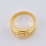 Anillo Sello Basteado 8.4 g / T10 3/4 Oro Amarillo 18K