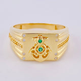 Anillo Ancla Destellos 5.6 g / T10 Oro Amarillo 18K