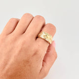 Anillo Ancla Destellos 5.6 g / T10 Oro Amarillo 18K