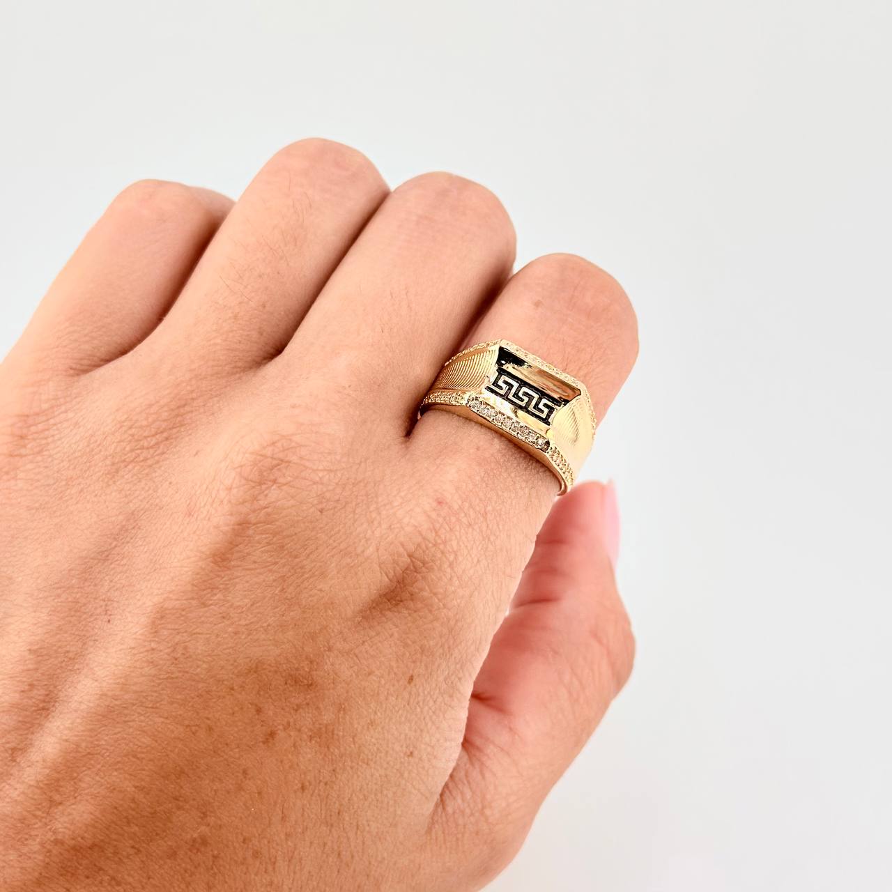 Anillo Rustico Tribal 4.9 g / T9 Oro Amarillo 18K