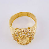Anillo Rostro De Cristo 8.95 g / T10 1/2 Oro Amarillo 18K