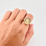 Anillo Rostro De Cristo 8.95 g / T10 1/2 Oro Amarillo 18K