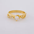 Anillo Solitario Entrelazado 2.55 g / T7 Oro Amarillo 18K
