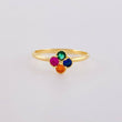 Anillo Trebol Cuatro Hojas 1.35 g / T5 3/4 Oro Amarillo 18K