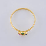 Anillo Trebol Cuatro Hojas 1.35 g / T5 3/4 Oro Amarillo 18K