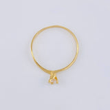 Anillo Solitario Linea Invertida 1.15 g / T7 3/4 Oro Amarillo 18K
