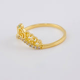 Anillo 15'S Corona 1.9 g / T6 1/2 Oro Amarillo 18K
