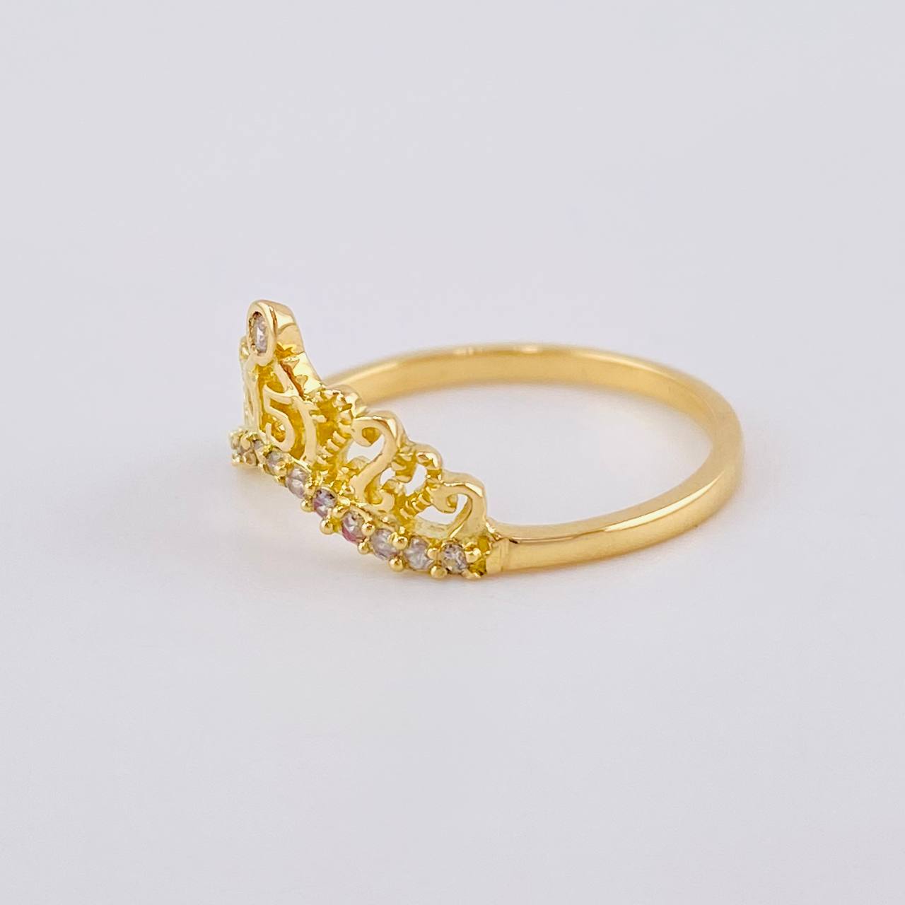 Anillo 15'S Corona 1.8 g / T8 Oro Amarillo 18K