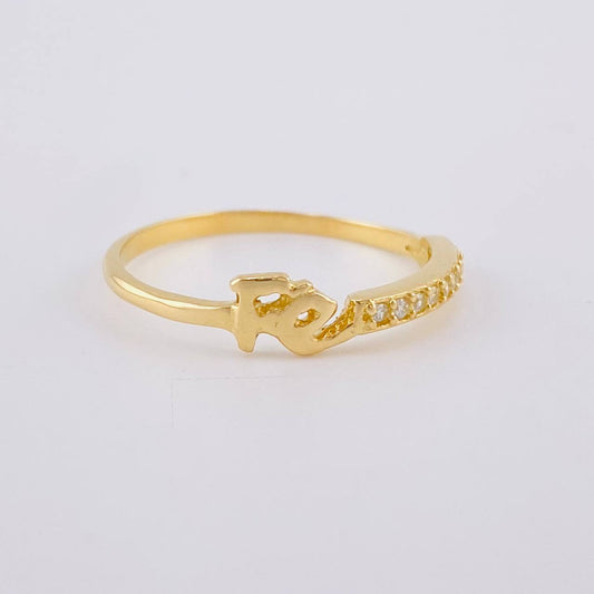 Anillo Fe 1.55 g / T7 1/4 Oro Amarillo 18K