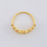 Anillo Corazon Corona 3.55 g / T7 1/2 Oro Amarillo 18K