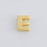 Herraje Letra e 0.3g / 0.5cm Oro Amarillo 18K