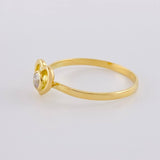 Anillo Corazon Vacio 1.45 g / T6 3/4 Oro Amarillo 18K