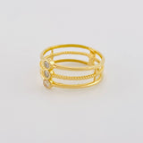 Anillo Triple Chispa 2.15 g / T6 1/2 Oro Amarillo 18K