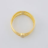 Anillo Triple Chispa 2.15 g / T6 1/2 Oro Amarillo 18K