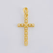 Dije Cruz Azulejo Filigrana 1.45 g / 3.5 cm Oro Amarillo 18K