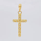 Dije Cruz Azulejo Filigrana 1.45 g / 3.5 cm Oro Amarillo 18K