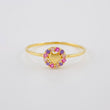 Anillo Circulo Corazón 0.85 g / T6 3/4 Oro Amarillo 18K