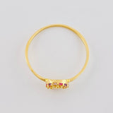 Anillo Circulo Corazón 0.85 g / T6 3/4 Oro Amarillo 18K