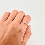 Anillo Circulo Corazón 0.85 g / T6 3/4 Oro Amarillo 18K