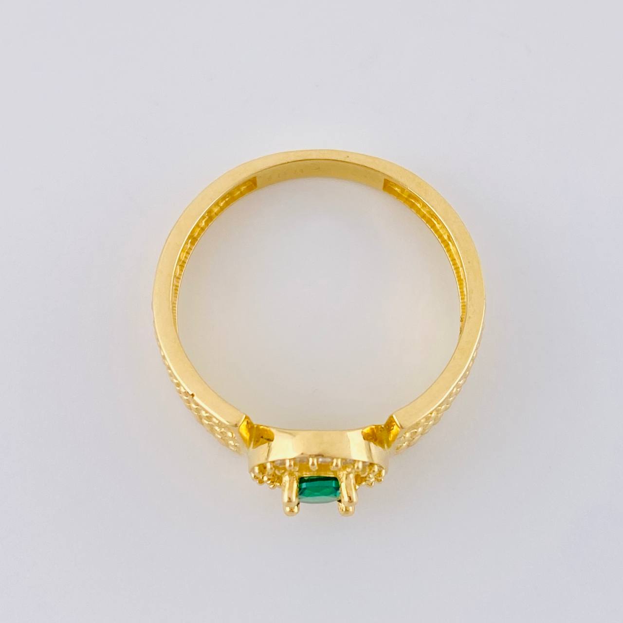 Anillo Halo Corset Enmayado 3.15 g / T7 1/4 Oro Amarillo 18K