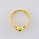 Anillo Halo Corset Enmayado 3.15 g / T7 1/4 Oro Amarillo 18K