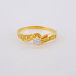 Anillo Olas Convergentes 1.5 g / T6 1/4 Oro Amarillo 18K