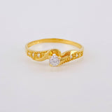 Anillo Olas Convergentes 1.5 g / T6 1/4 Oro Amarillo 18K