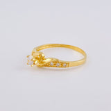 Anillo Olas Convergentes 1.5 g / T6 1/4 Oro Amarillo 18K