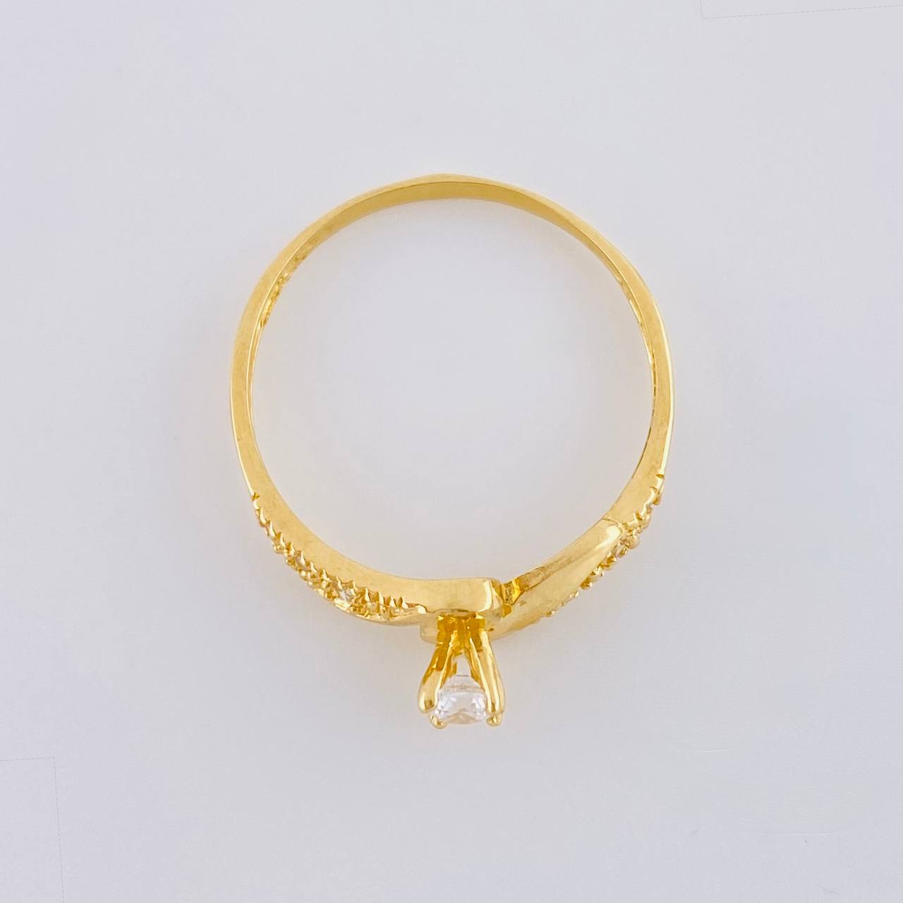 Anillo Olas Convergentes 1.5 g / T6 1/4 Oro Amarillo 18K