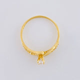 Anillo Olas Convergentes 1.5 g / T6 1/4 Oro Amarillo 18K