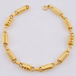 Pulso Rustico Rayado 6gr / 18.5cm / 5mm Oro Amarillo 18K ©