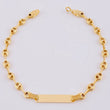 Pulso GC Placa Rectancular 2.5gr / 16.5cm / 4mm Oro Amarillo 18K ©