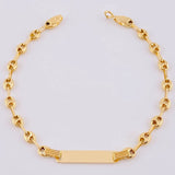 Pulso GC Placa Rectancular 2.5gr / 16.5cm / 4mm Oro Amarillo 18K ©