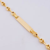Pulso GC Placa Rectancular 2.5gr / 16.5cm / 4mm Oro Amarillo 18K ©