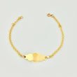 Pulso Bebé Roll On Placa Nube 1.4gr / 14.5cm / 2.2mm Oro Amarillo 18K ©