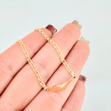 Pulso Bebé Roll On Placa Nuve 1.45gr / 14.5cm / 2.2mm Oro Amarillo 18K *