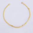 Pulso Bebé Roll ON Placa Rectangular Relieve 1.35gr / 14.5cm / 2.3mm Oro Amarillo 18K