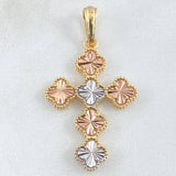 Dije Cruz Trebol 4.4gr / 4.1cm / Oro 18K