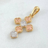 Dije Cruz Trebol 2.15gr / 3cm / Oro 18K
