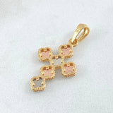Dije Cruz Trebol 2.2gr / 3cm / Oro 18K