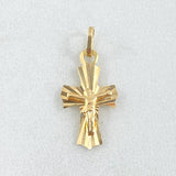 Dije Cruz Cristo 0.75gr / 2.2cm / Oro 18K
